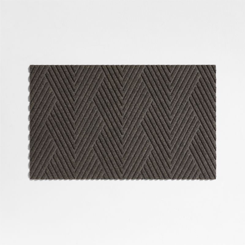 Thirsty Arrows Graphite Grey Indoor/Outdoor Doormat 21.5"x35"