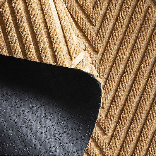 Thirsty Arrows Wheat Brown Indoor/Outdoor Doormat 21.5"x35"