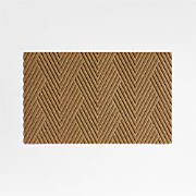 Thirsty Arrows Wheat Brown Indoor/Outdoor Doormat 21.5"x35"