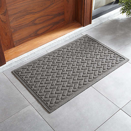 Thirsty Dashes Light Grey Doormat