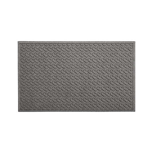 Thirsty Dashes Light Grey Doormat 36"x60"