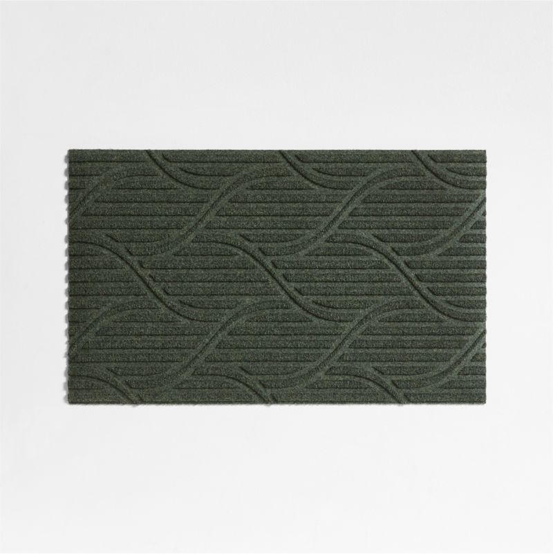 Thirsty Flow Olive Green Indoor/Outdoor Doormat 21.5"x35" - image 0 of 4