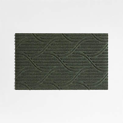 Thirsty Flow Olive Green Indoor/Outdoor Doormat 21.5"x35"