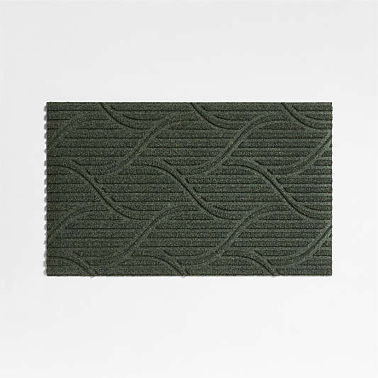 Thirsty Flow Olive Green Indoor/Outdoor Doormat 21.5"x35"