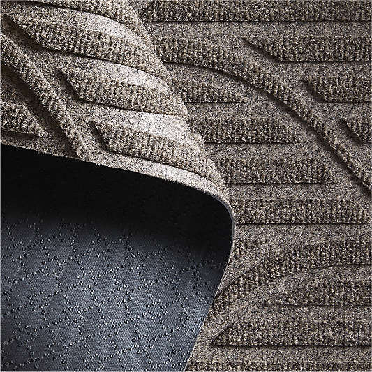 Thirsty Flow Taupe Brown Indoor/Outdoor Doormat 21.5"x35"