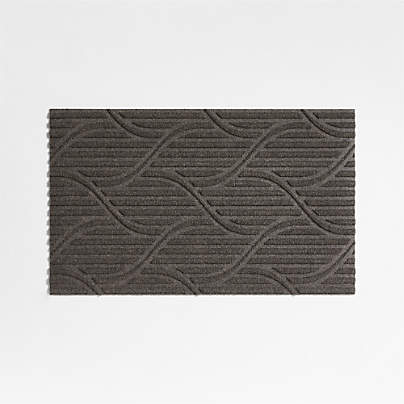 Thirsty Flow Taupe Brown Indoor/Outdoor Doormat 21.5"x35"