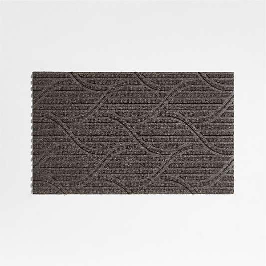 Thirsty Flow Taupe Brown Indoor/Outdoor Doormat 21.5"x35"