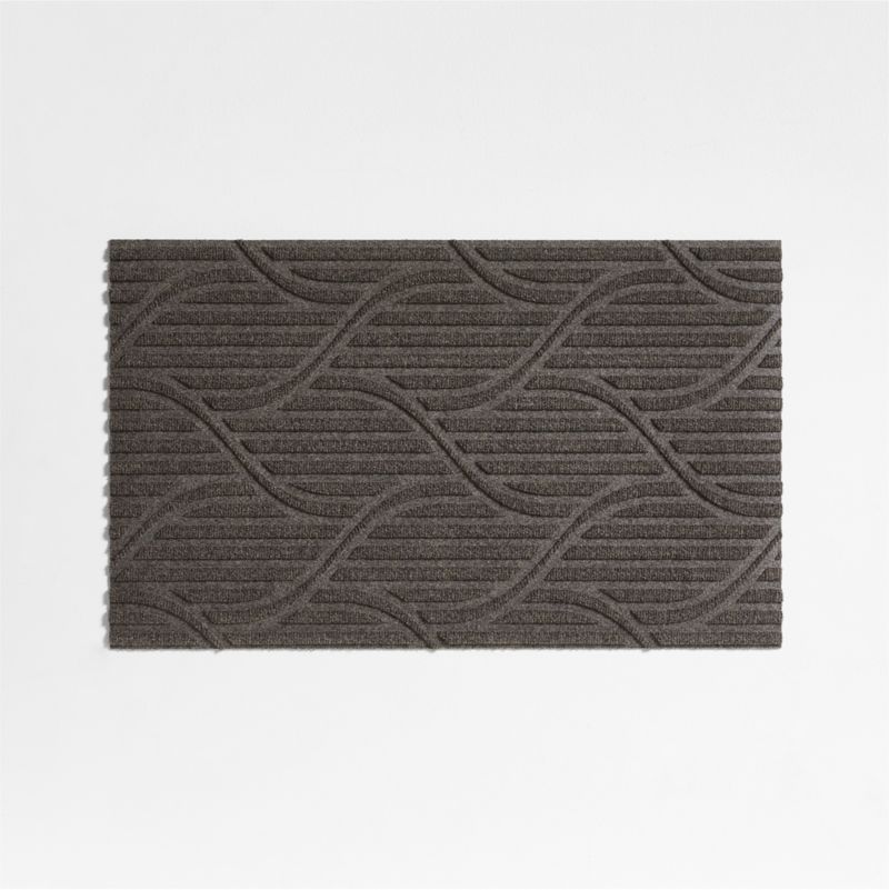 Thirsty Arrows Graphite Grey Indoor/Outdoor Doormat 21.5"x35"