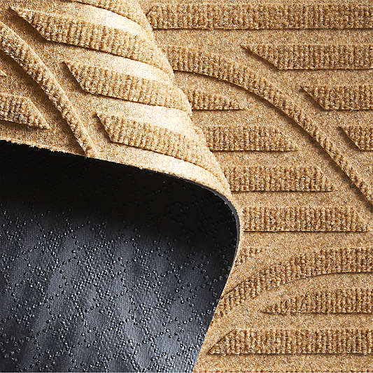 Thirsty Flow Wheat Brown Indoor/Outdoor Doormat 21.5"x35"