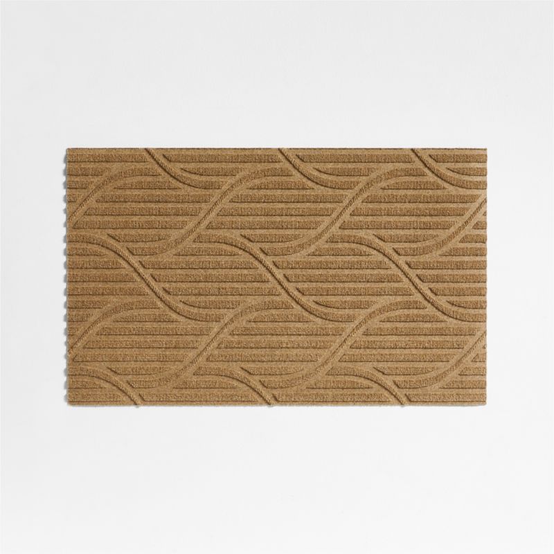 Thirsty Flow Wheat Brown Indoor/Outdoor Doormat 21.5"x35" - image 0 of 4