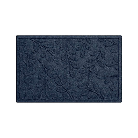 Thirsty Leaves Blue Doormat 22"x34"