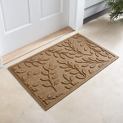 Waterhog Indoor/Outdoor Leaves Doormat, 3' x 5' - Navy