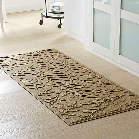 Thirsty Leaves Flax Doormat 30"x71"