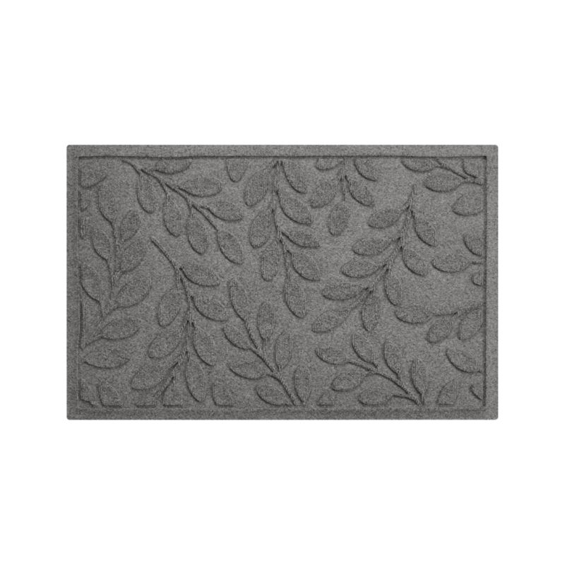 Embossed Black 18 in. x 30 in. Door Mat