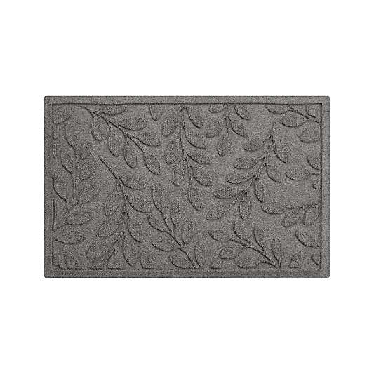 Thirsty Leaves Light Grey Doormat 22"x34"