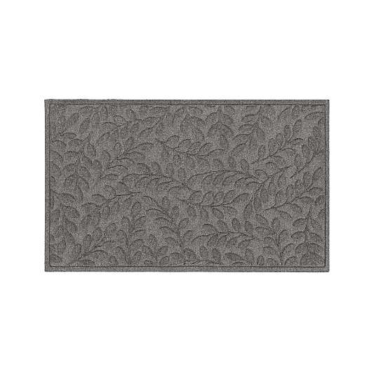 Thirsty Leaves Light Grey Doormat 36"x60"