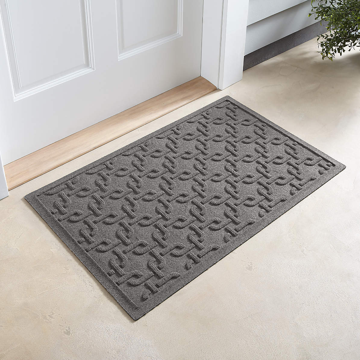 Thirsty Links Light Grey Doormat 30x71