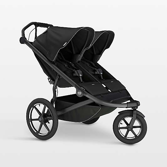 Thule Urban Glide 3 Black All Terrain Newborn Double Stroller