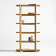Thomas Barley Oak Wood Wide Open Bookcase/Room Divider