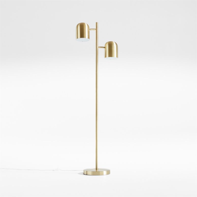 Thorne Gold Metal Dual-Head Floor Lamp - image 6 of 7