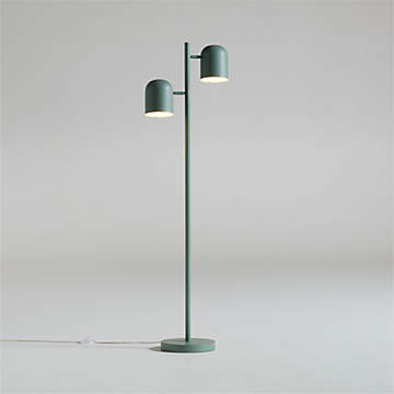 Cosmos White Metal Kids Floor Lamp with Wood Base Reviews