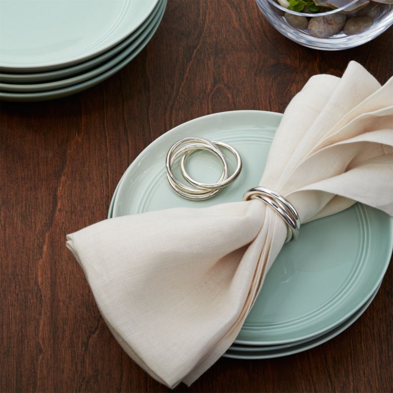 Napkin holder store rings