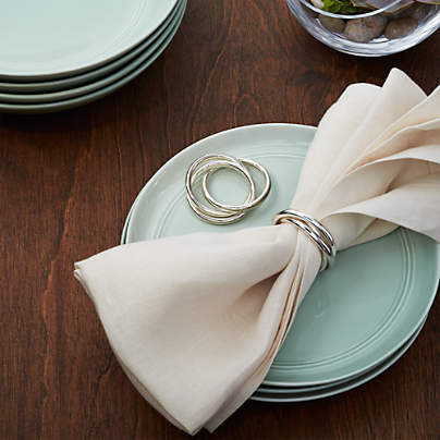 Marcella Infinity White Napkin Ring + Reviews | Crate & Barrel Canada