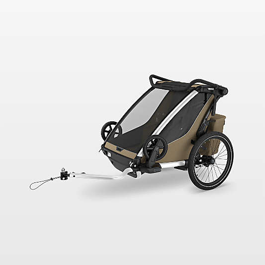Thule Chariot Cross 2 Faded Khaki Double Multisport Bike Trailer
