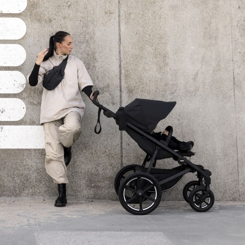 Thule Urban Glide Black 4-Wheel Newborn Stroller with Magnetic Buckle - image 1 of 7