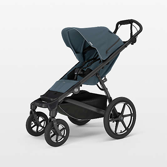 Thule Urban Glide Dark Slate 4-Wheel Newborn Stroller with Magnetic Buckle