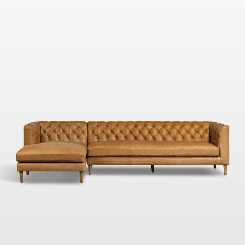 Thurston Leather 2-Piece Sectional Sofa - image 0 of 7