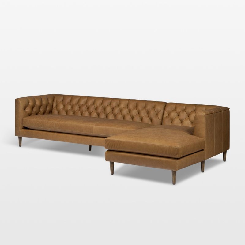 Thurston Leather 2-Piece Sectional Sofa - image 1 of 9