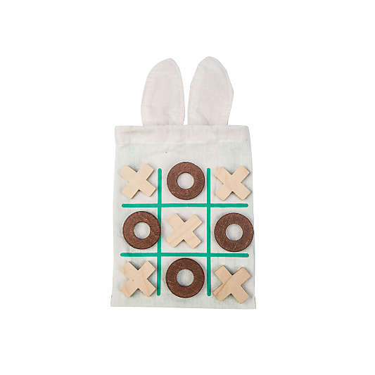 Tender Leaf Wooden Bunny Kids Tic-Tac-Toe Game