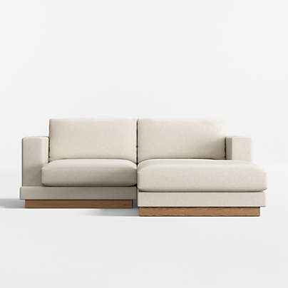 Tidal 2-Piece Small Space Sectional Sofa with Chaise Lounge