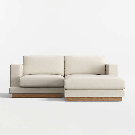 Tidal 2-Piece Small Space Sectional Sofa with Chaise Lounge