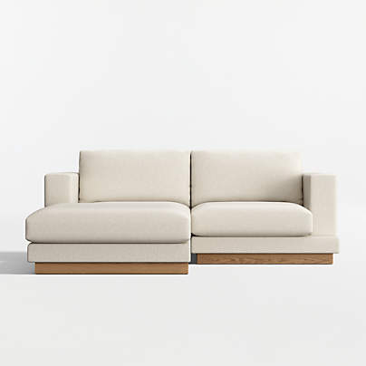 Tidal 2-Piece Small Space Sectional Sofa with Chaise Lounge
