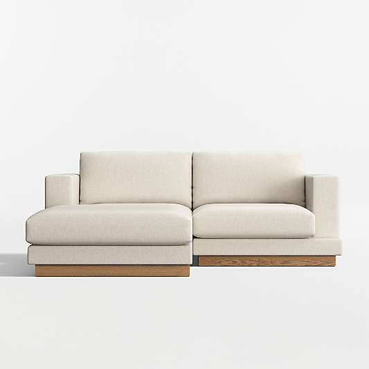 Tidal 2-Piece Small Space Sectional Sofa with Chaise Lounge