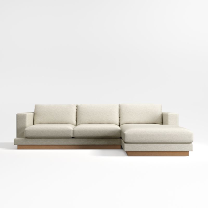 Tidal 2-Piece Sectional Sofa with Right-Arm Chaise + Reviews | Crate ...