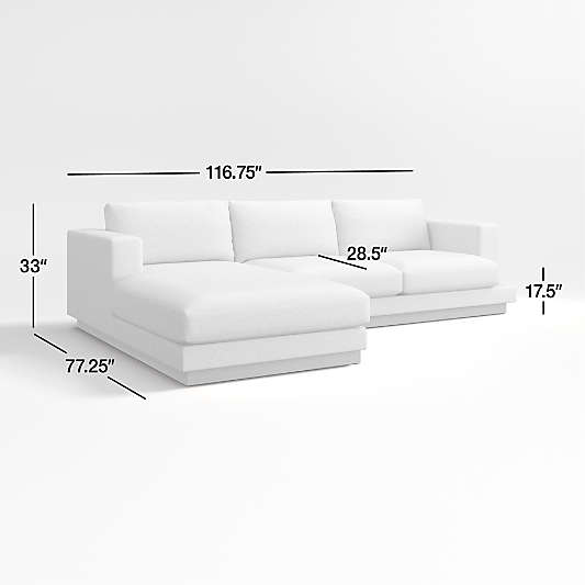 Tidal 2-Piece Sectional Sofa with Left-Arm Chaise