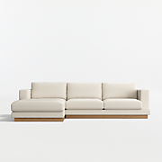 Tidal 2-Piece Small Space Sectional Sofa with Chaise Lounge