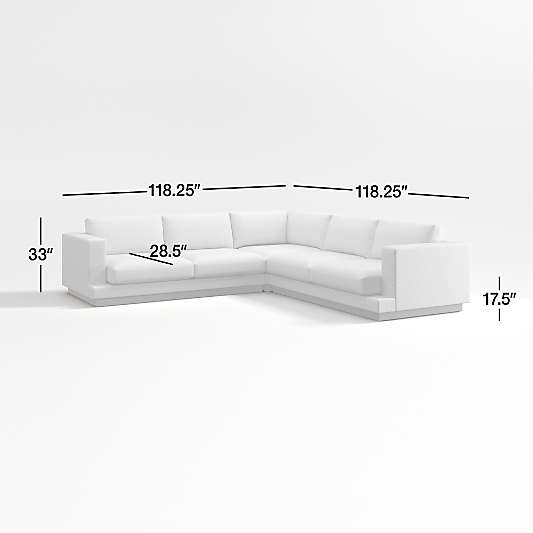 Tidal 3-Piece L-Shaped Sectional Sofa