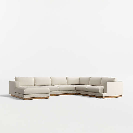 Tidal 4-Piece L-Shaped Sectional Sofa with Chaise Lounge