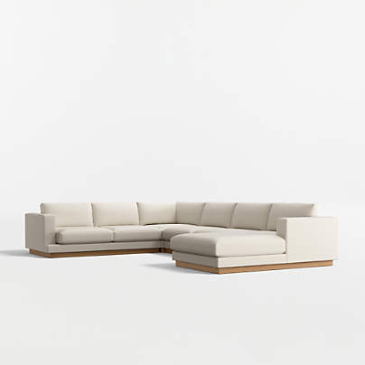 Tidal 4-Piece L-Shaped Sectional Sofa with Right-Arm Chaise