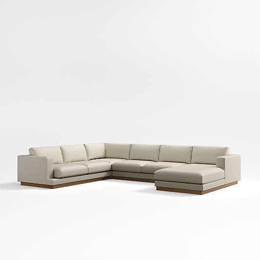 Tidal 4-Piece L-Shaped Sectional Sofa with Right-Arm Chaise