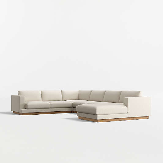 Tidal 4-Piece L-Shaped Sectional Sofa with Right-Arm Chaise