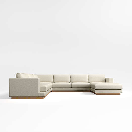 Tidal 4-Piece L-Shaped Sectional Sofa with Right-Arm Chaise