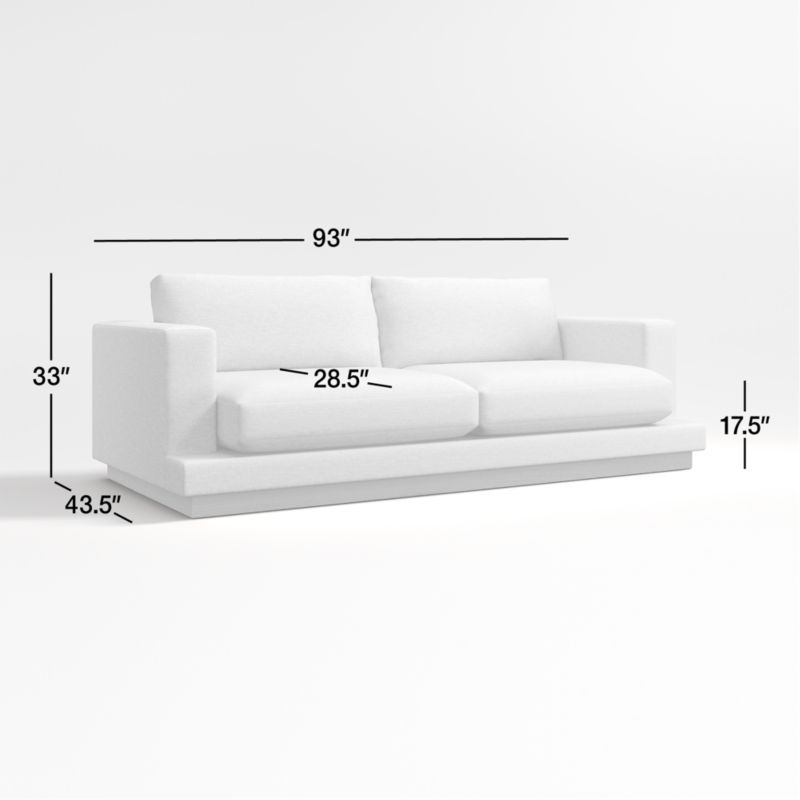 View Tidal 93" Upholstered Sofa - image 2 of 15