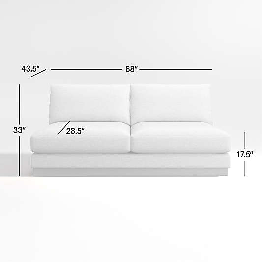 Tidal  Armless Sofa