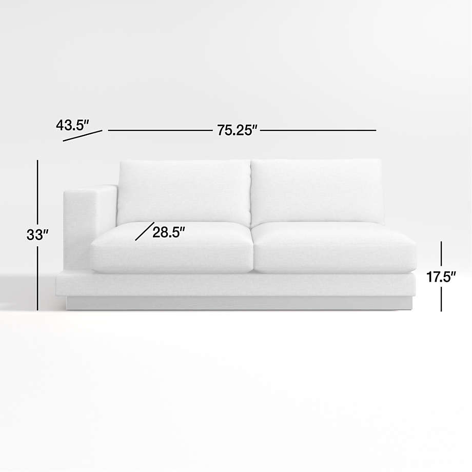View Tidal Left-Arm Sectional Sofa - image 3 of 9