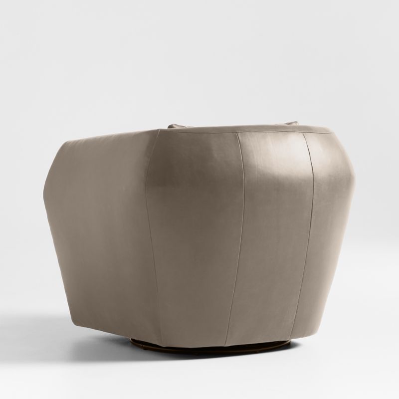 Tierra Leather Swivel Accent Chair - image 5 of 7